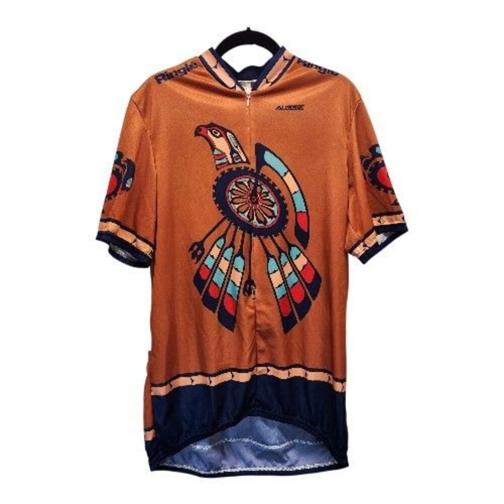 Aussie Bird Snake Graphic Cycling Jersey XXL Short Sleeve